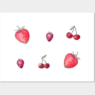 Berries pack Posters and Art